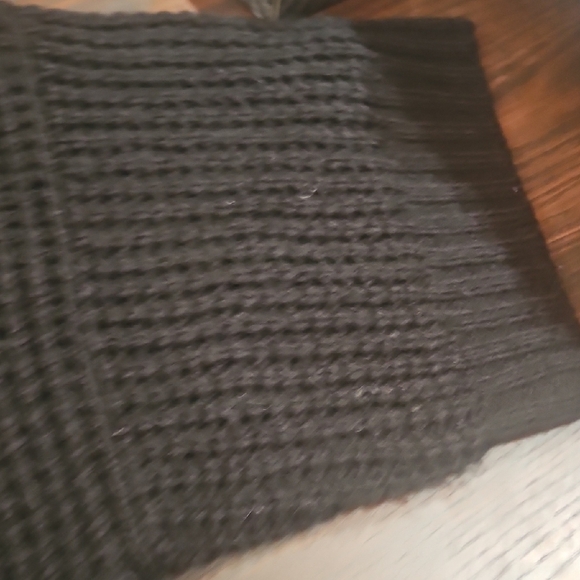 Michael Kors poncho cable knit shortsleeve/cap sleeve sweater w pockets SZ small - Picture 7 of 8